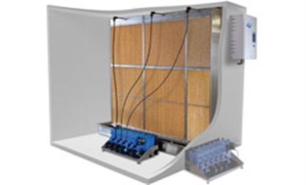 In-duct adiabatic humidifiers