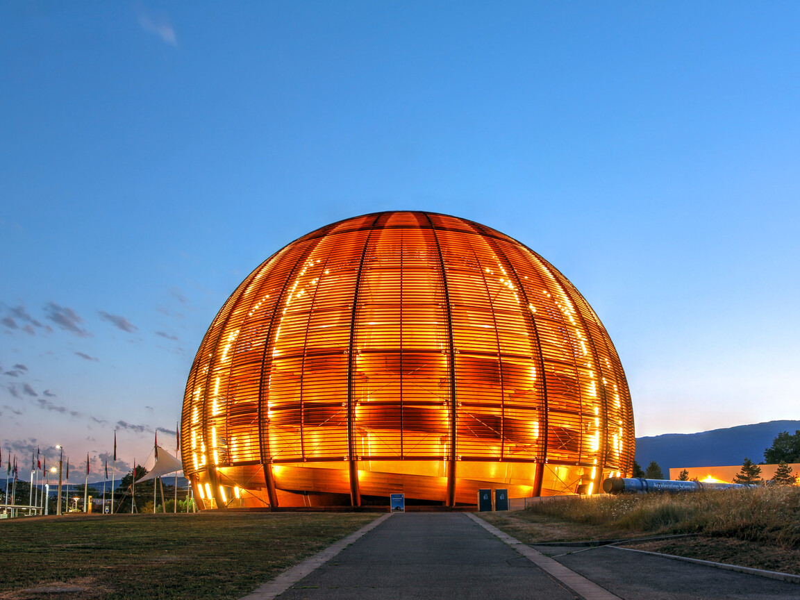 Cern Nuclear Research in Meyrin (Geneva), Switzerland